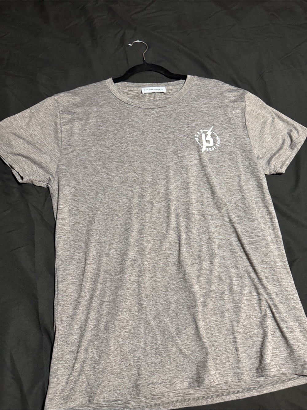 Men's Gray Crew Neck Graphic Tee - Lightweight Everyday Shirt